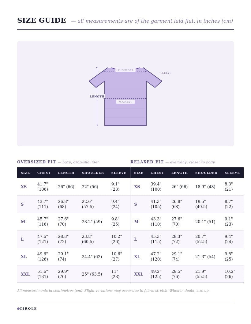 Size Guide